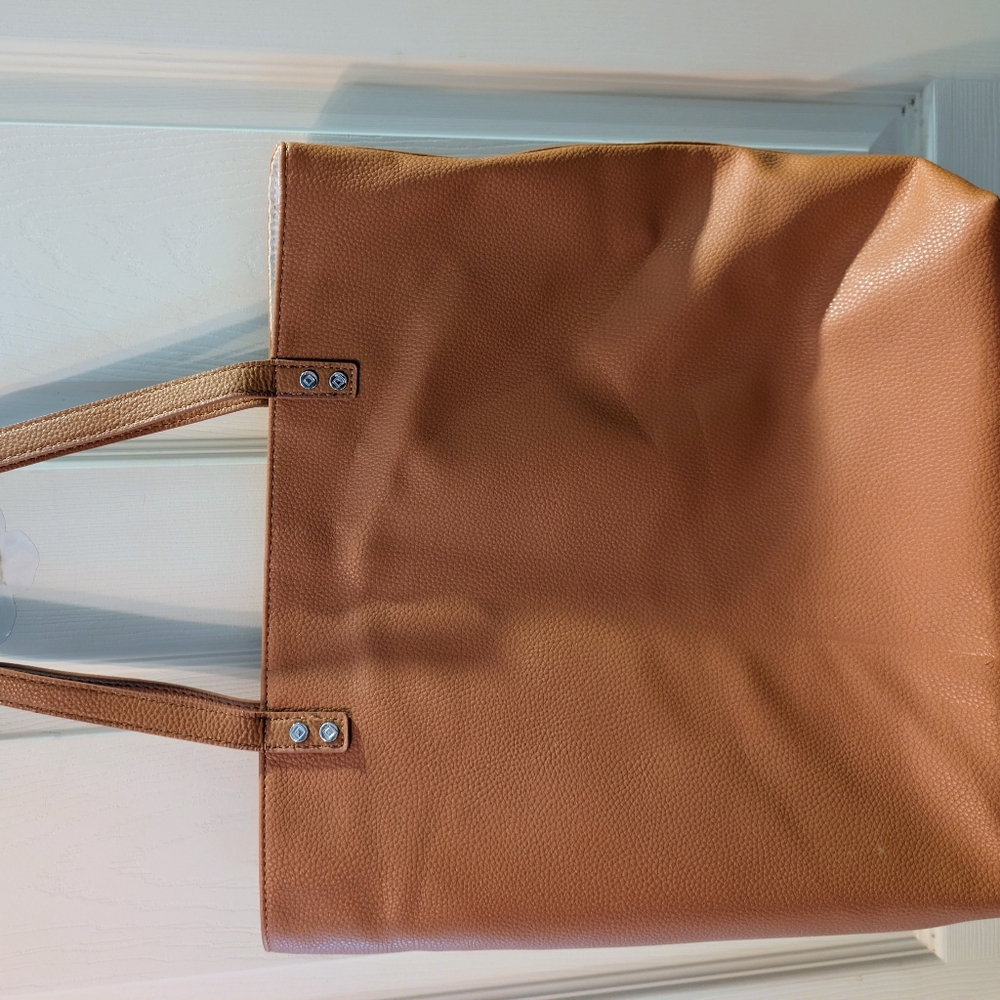 Thirty-One Caramel Brown Large Tote Bag